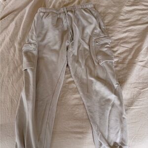 Nike Men's Cream Cargo Joggers